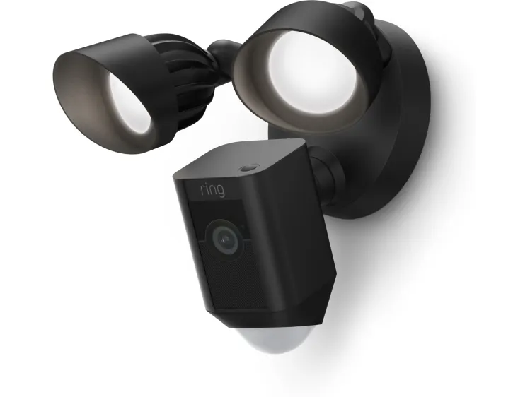 Ring Floodlight Cam Wired Plus - Netværksovervågningskamera - udendørs - vejrbestandig - farve (Dag/nat) - 1080p - audio - trådløs - WiFi - AC 120/230 V