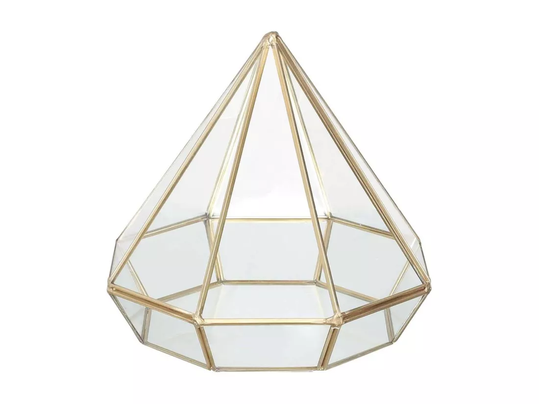 Photophore en verre Diamant