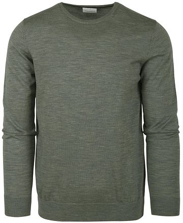 Profuomo Pullover Merinowol Donkergroen PP2J00005F kopen