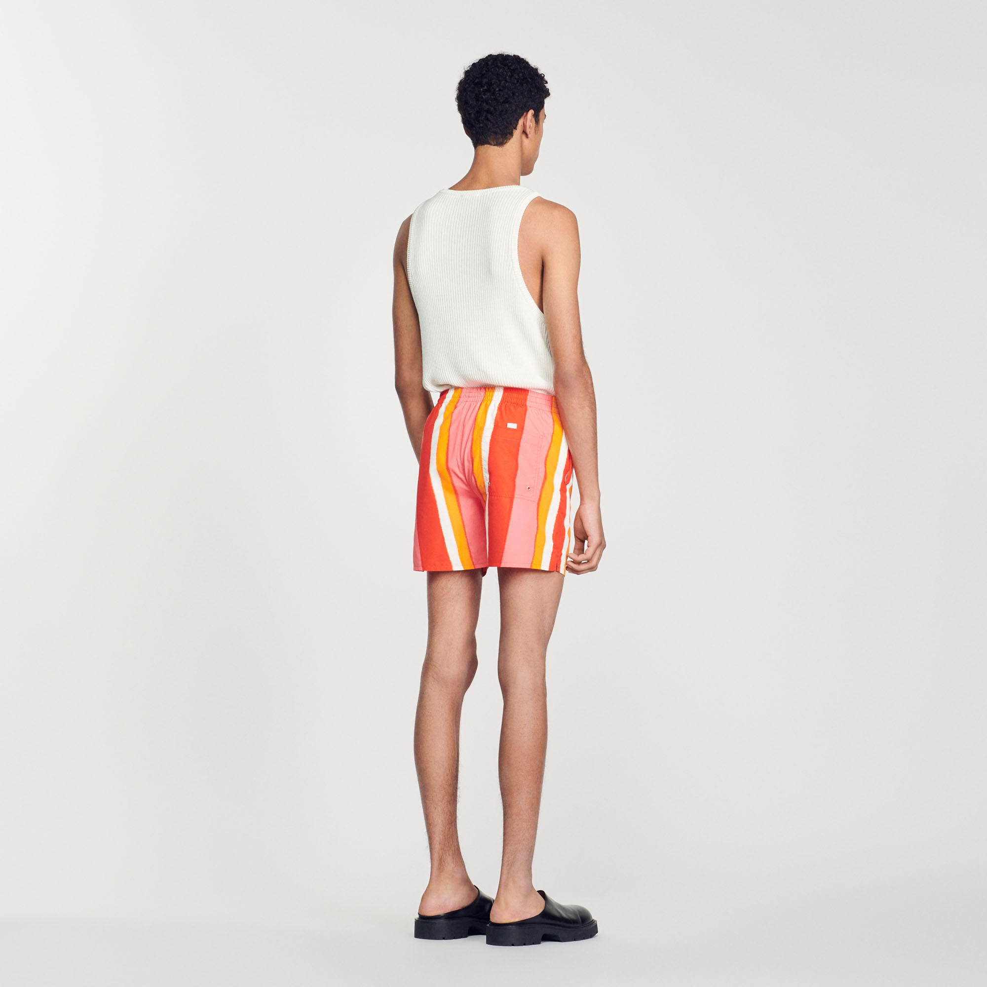 Maillot de bain imprime raye