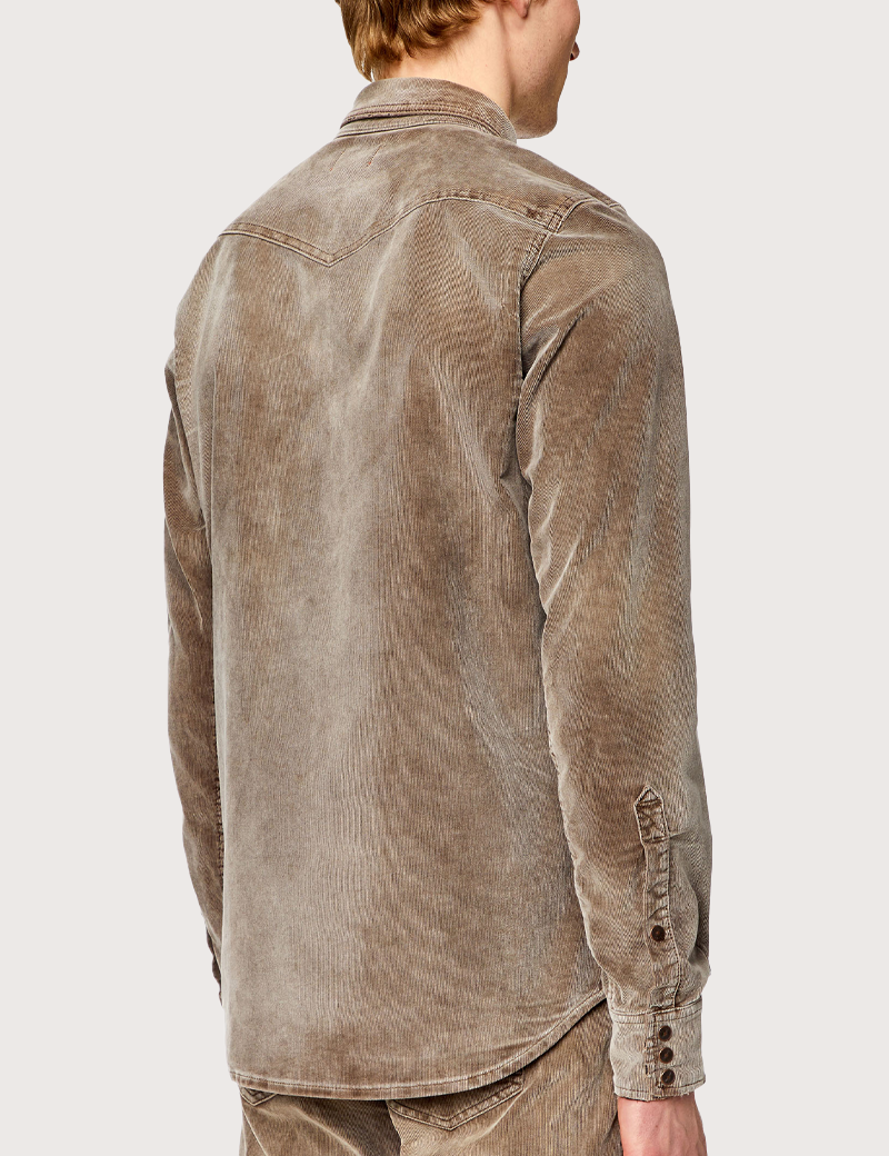 DIESEL CHEMISE HOMME D-VEGA CAFÉ