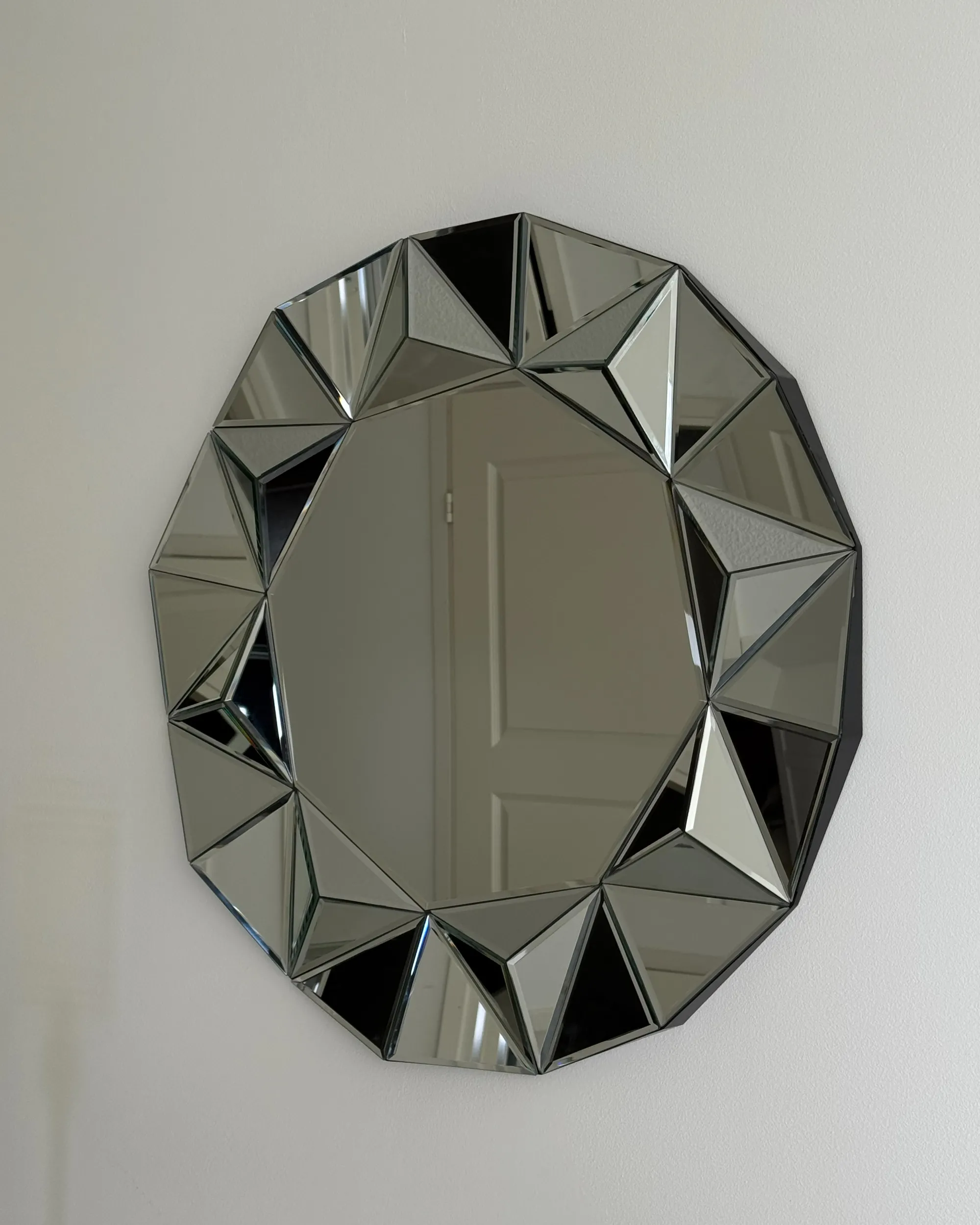 Wandspiegel HABAY 70 cm 70 cm Zilver
