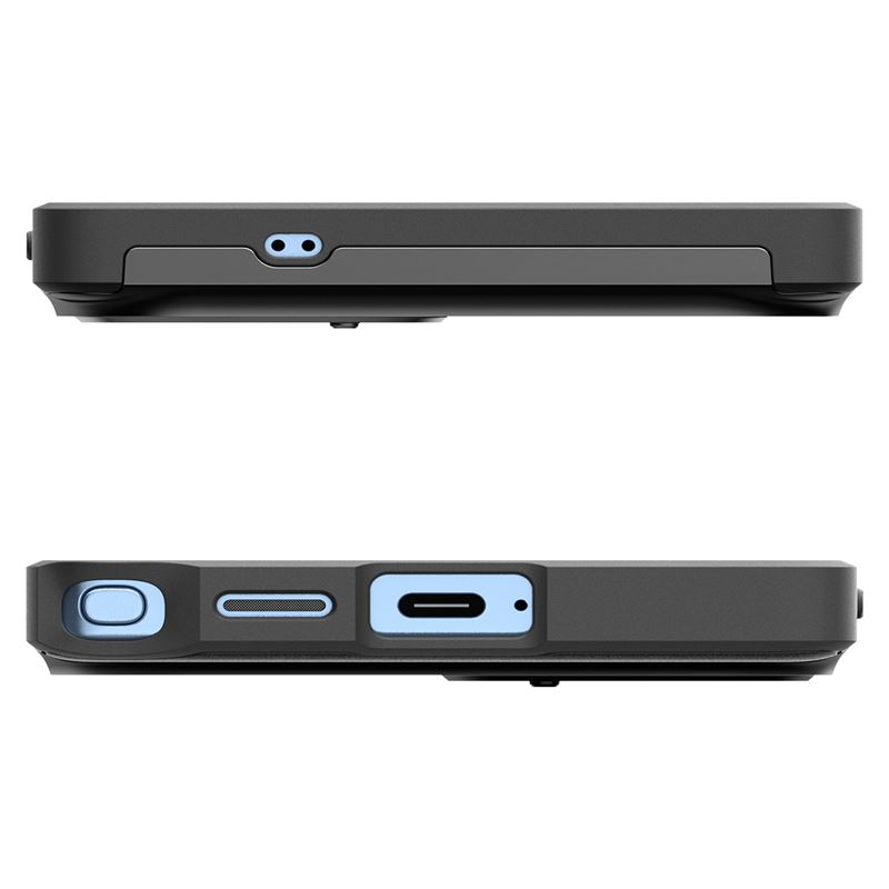 Samsung Galaxy S25 Ultra Optik Armor Hybrid Case Hülle mit Cam-Slider (ACS08969) - Schwarz