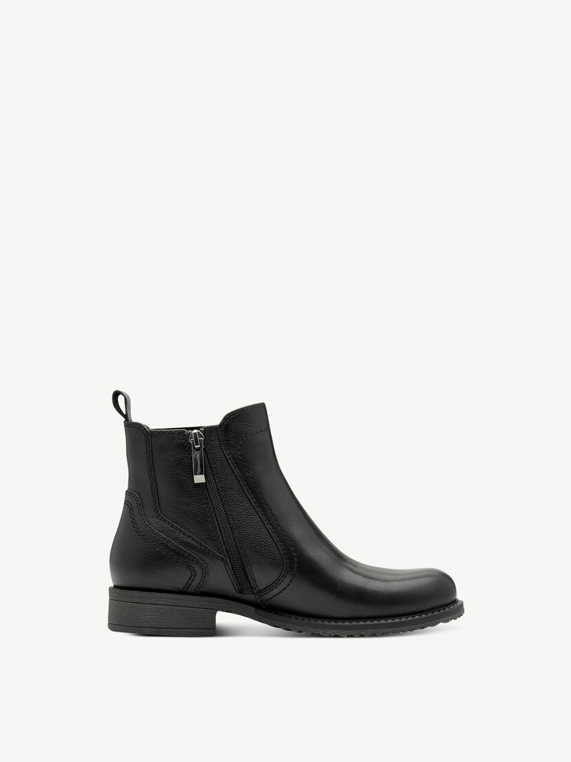 Leren Chelseaboot - zwart