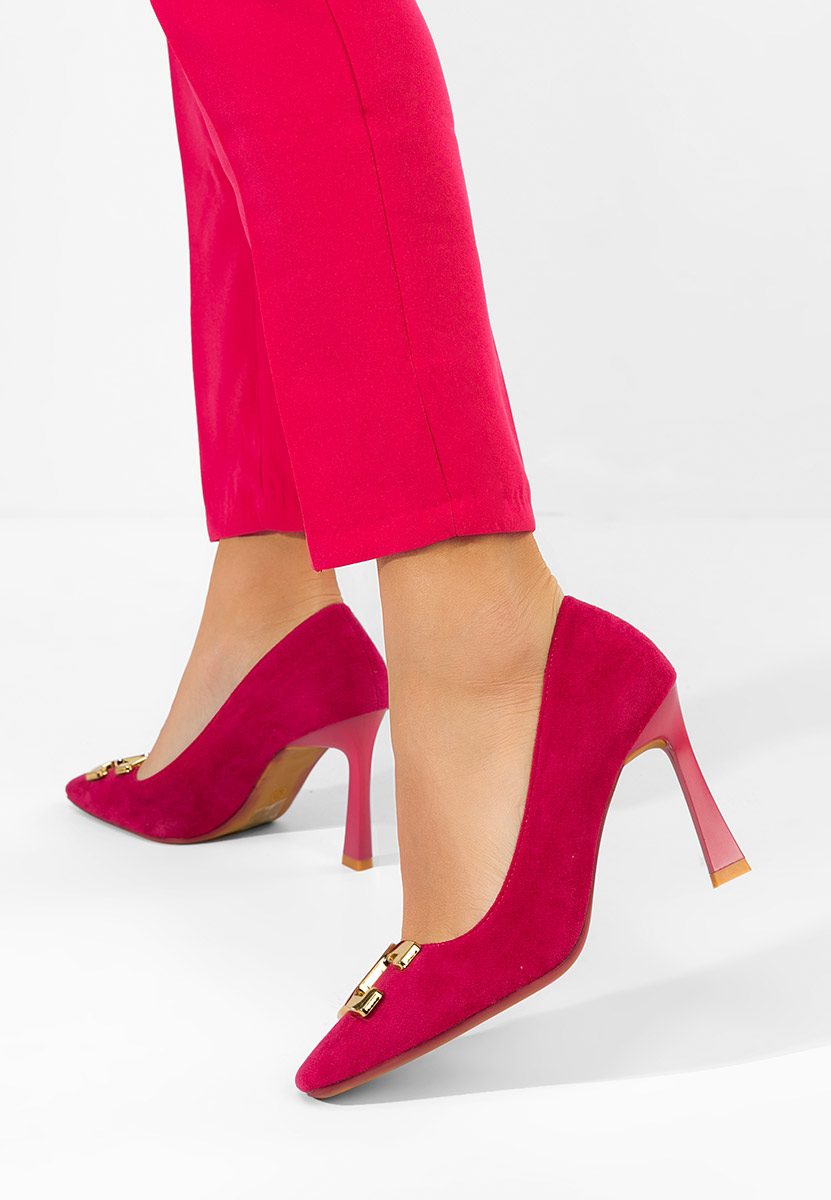 Chaussures à talon fin roses Cenia