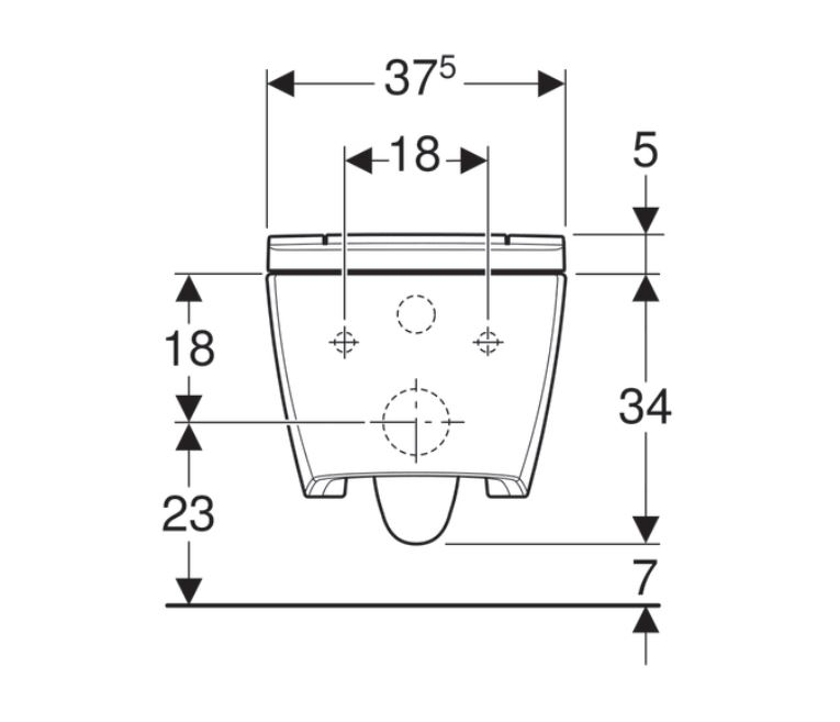 Geberit UP320 toiletset met Geberit AquaClean Sela douche wc