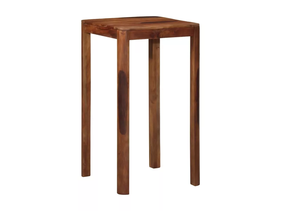 Table de bar 60 x 60 x 107 cm bois massif d'acacia