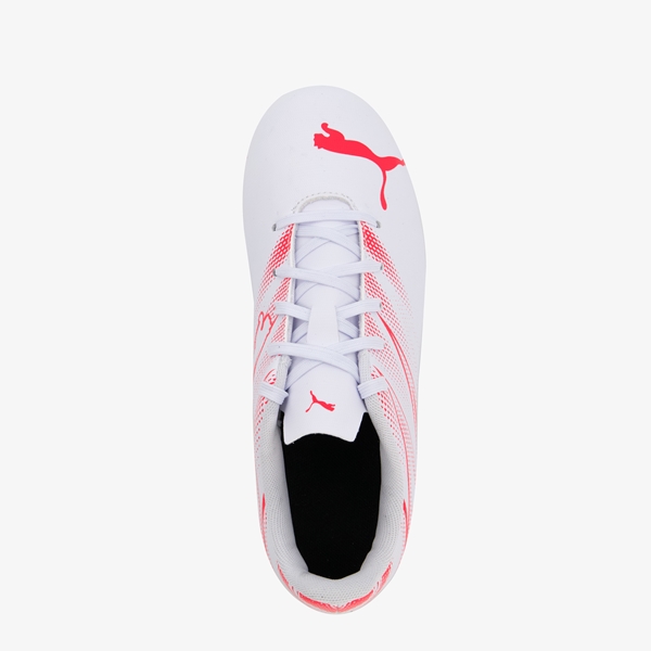 Puma Attacanto FG kinder voetbalschoenen wit/rood