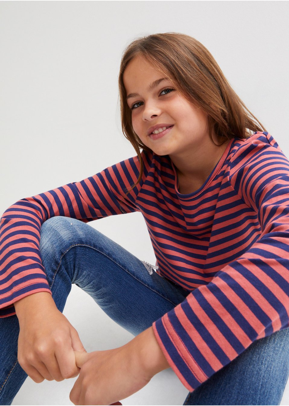 Lot de 2 T-shirts fille à manches longues