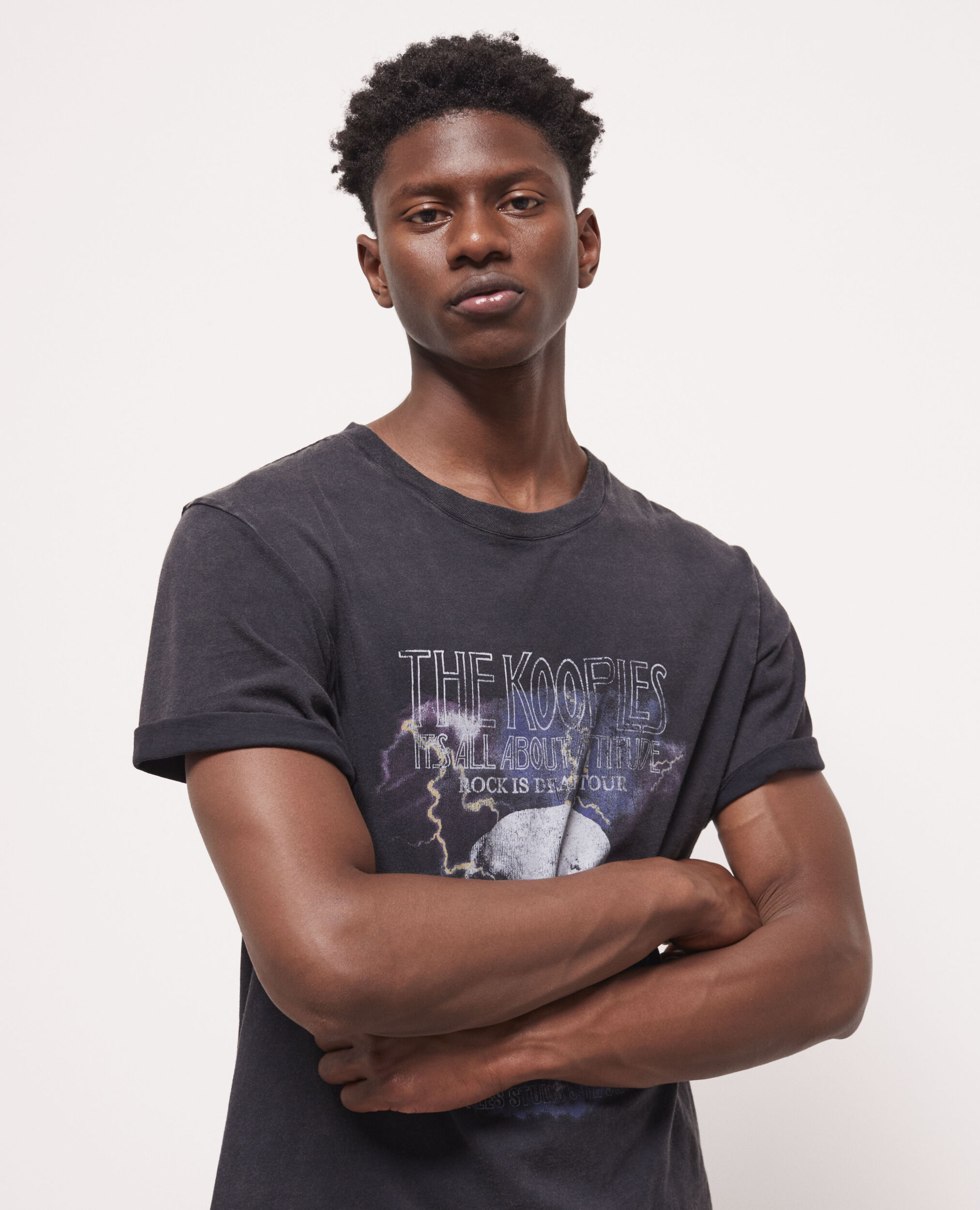 T-shirt sérigraphié noir
