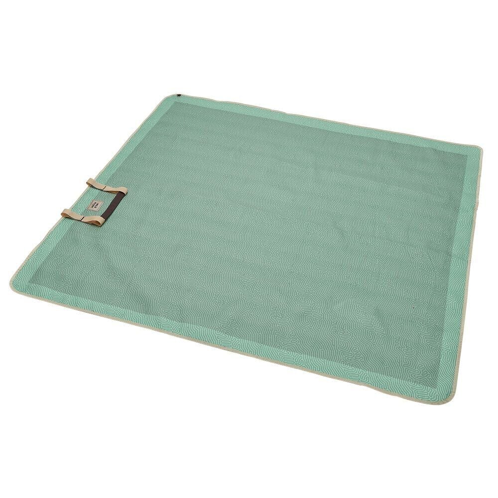 Tapis de pique-nique avec poignée polyester vert 125x150cm