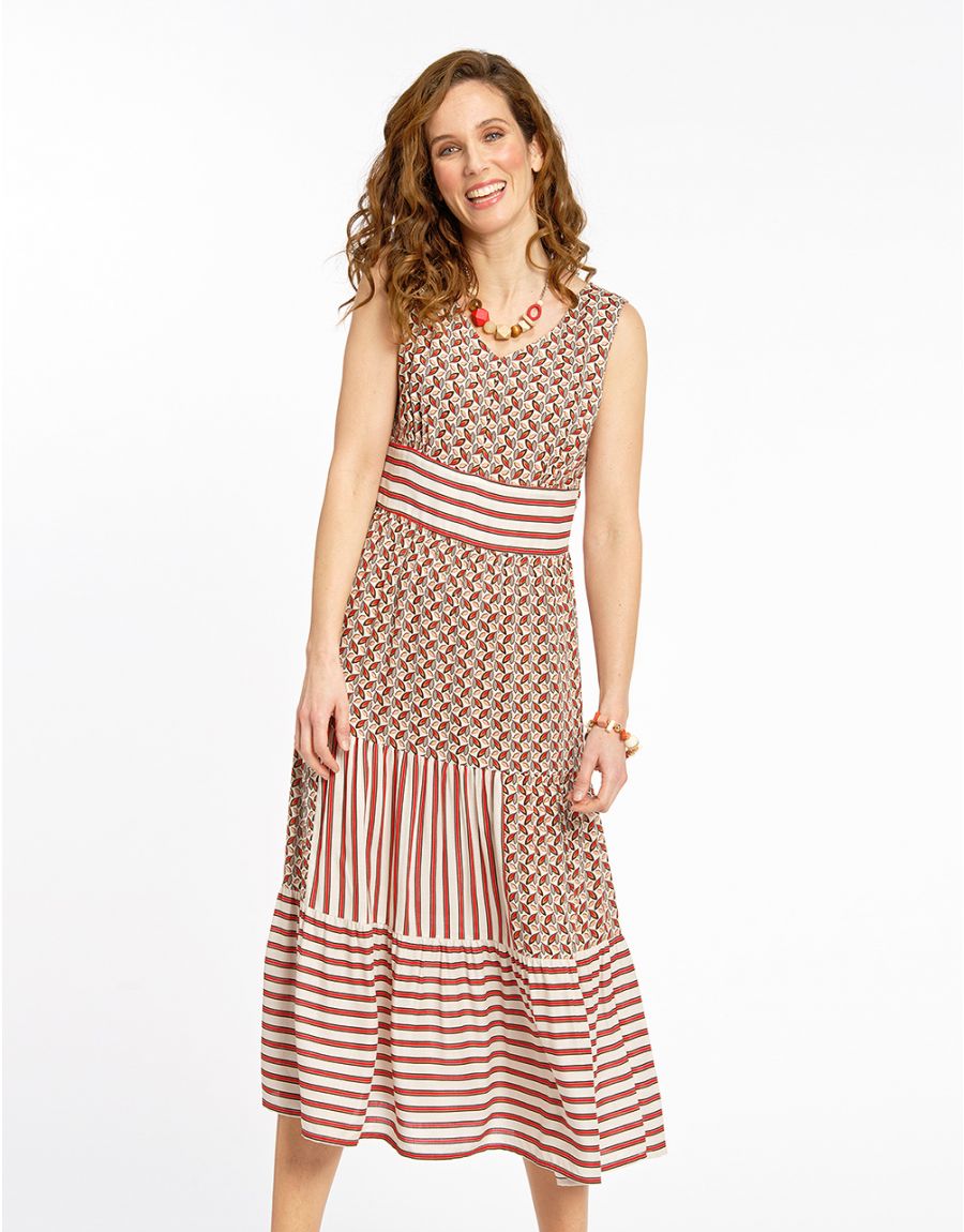 Robe longue imprimée