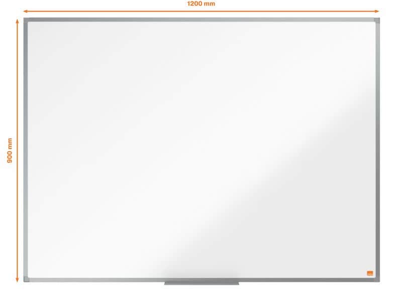 Nobo Essence Whiteboard aus Stahl, 90 x 120 cm, magnethafte Stahl Whiteboard im klassischen Format 90 x 120 cm mit magnetischer Oberfläche und Eckmontage