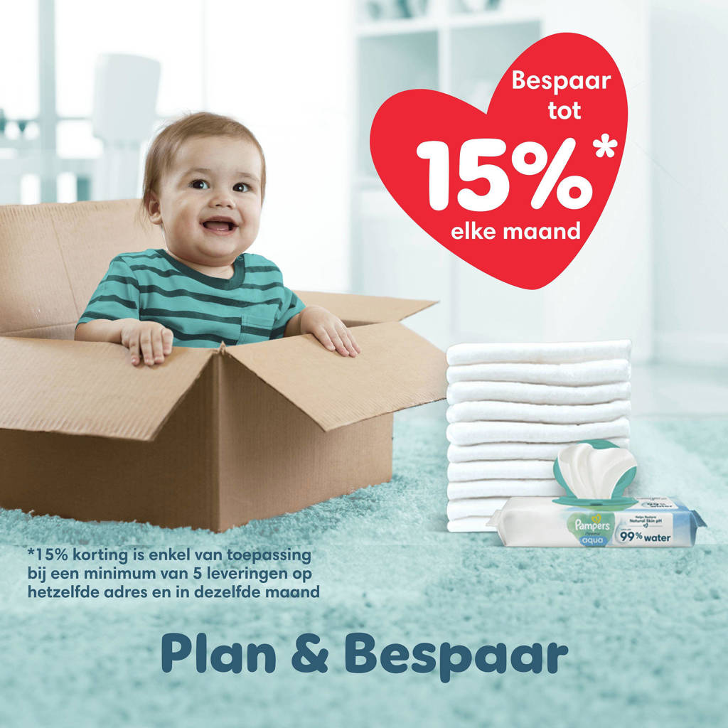The perfect diaper for sensitive skinsMaat 4 maandbox - 168 luierbroekjes - 9kg-15kg