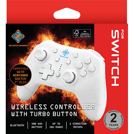 Switch Controller Deltaco - Hvid