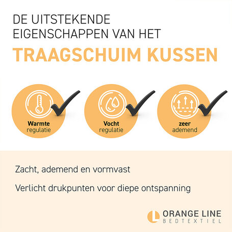 Hoofdkussen Hotel - Traagschuim