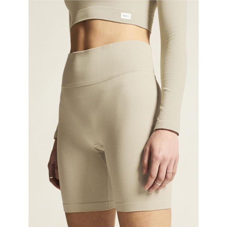 Craft Collective Rib Short Tights W Hay