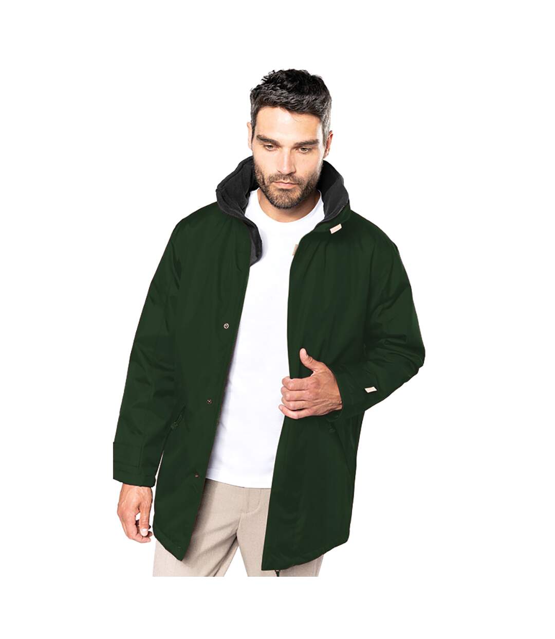 Kariban - Parka - Homme (Vert forêt/Noir) - UTRW731