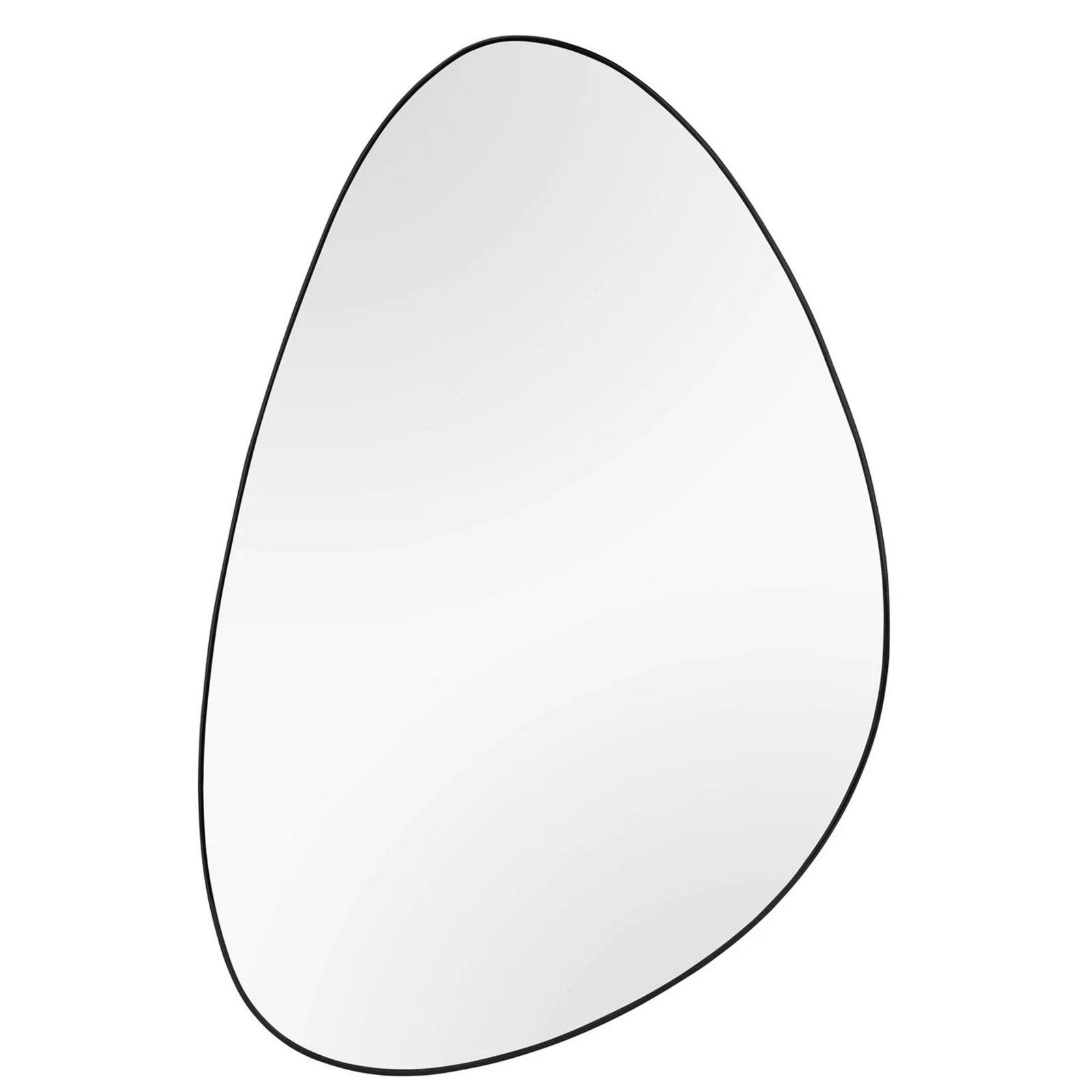 Dekospiegel - schwarz - Metall - 60 cm