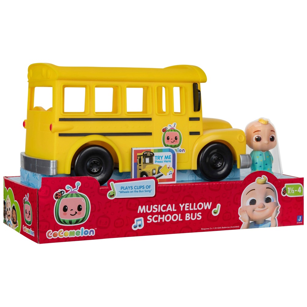 CoComelon Musikalischer gelber Schulbus mit JJ-Figur