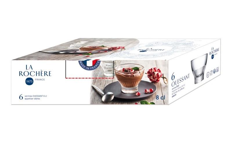 Dessert-Schale Ouessant 6 Stück, TransparentVorspeisengläser Set