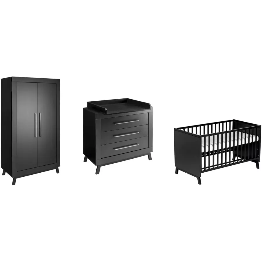 Schardt Kinderzimmer Miami Black 2-türig