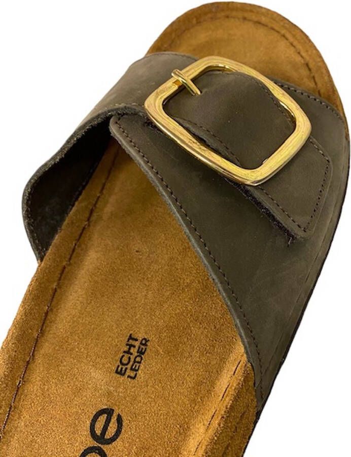 Rohde Dames EASYS N41 Eenbands Sandalen 5875 61 Olive Khaki