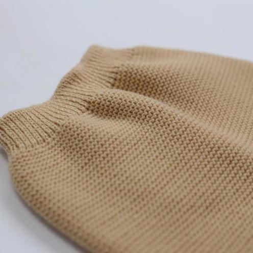 Pantalon maille 0-1 mois - Caramel - TROIS KILOS SEPT