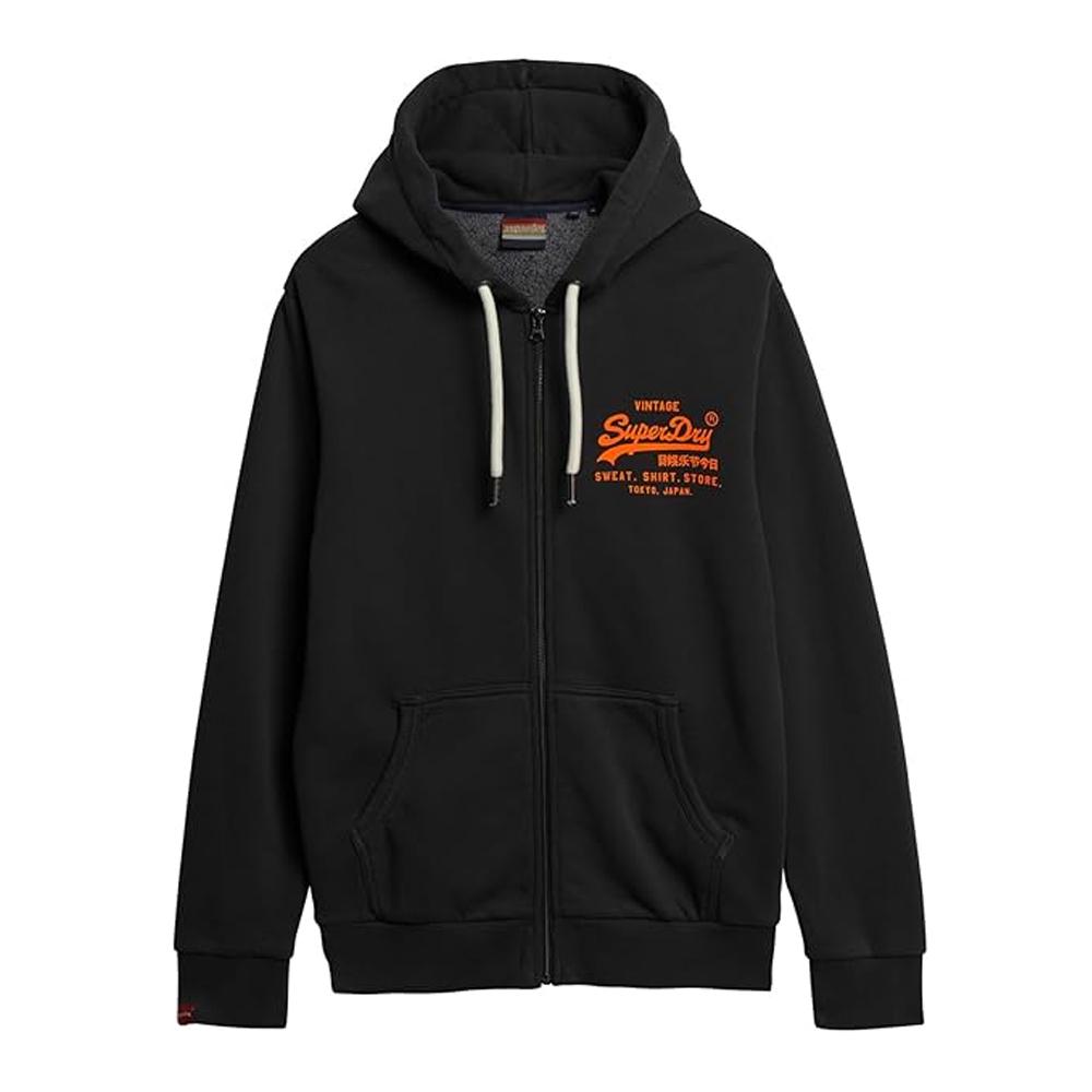 Superdry Sweat zippé Noir Homme Superdry M2013392A