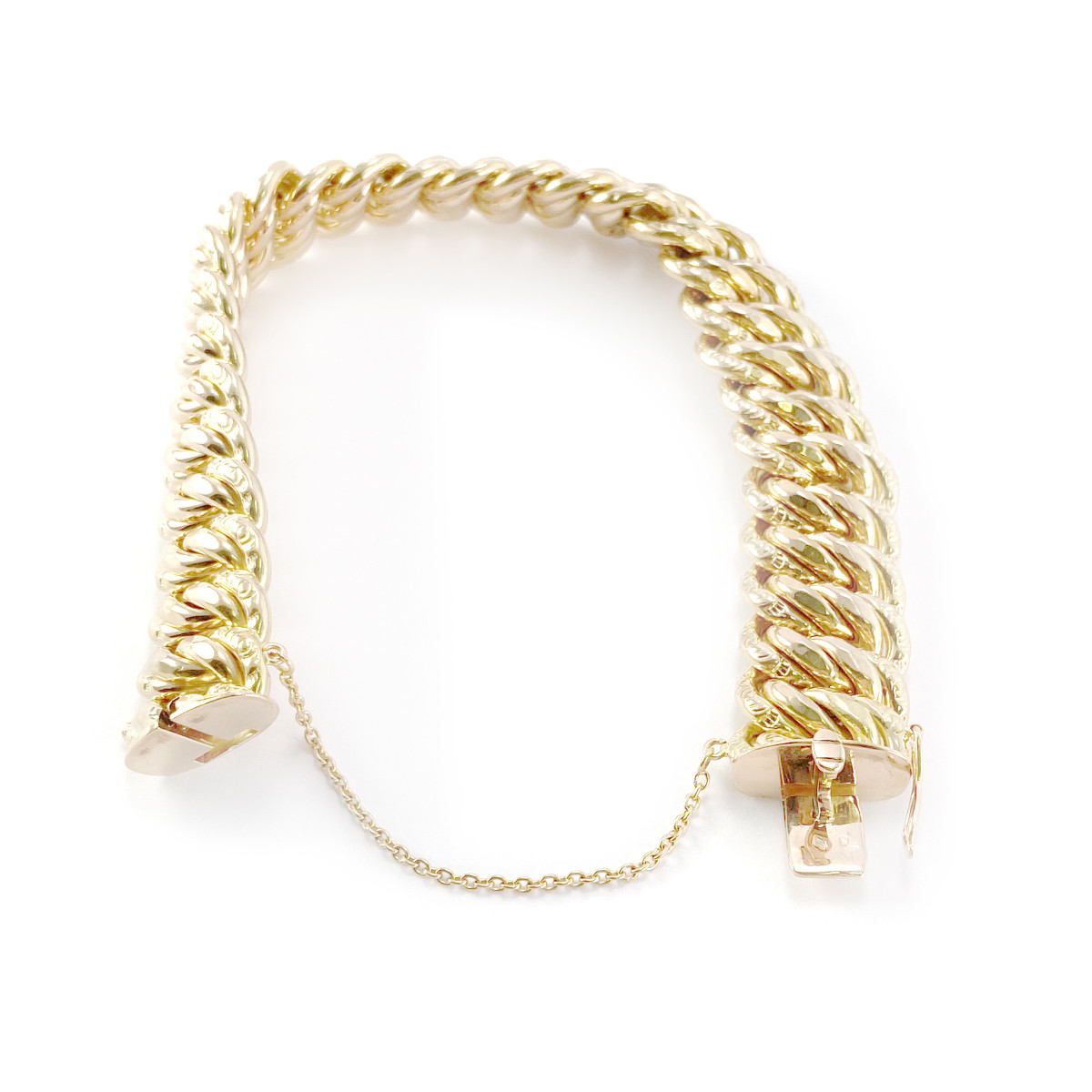 Bracelet d'occasion or 750 jaune maille américaine