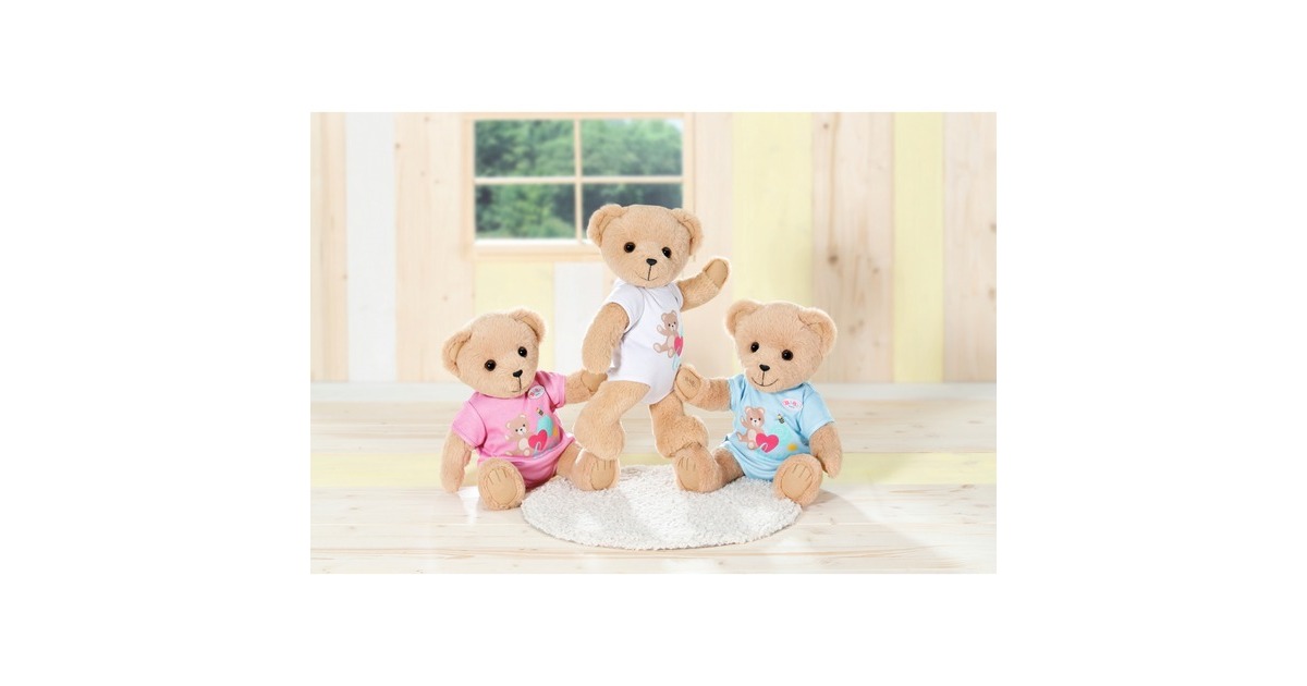 ZAPF CreationBABY born - Beer wit Pluchenspeelgoed