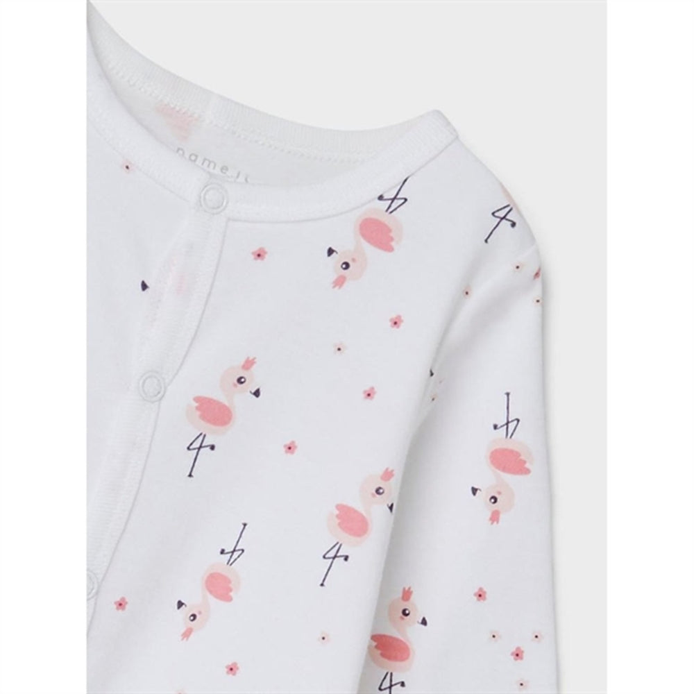 Bright White Natsæt - Name It → Luksusbaby.dk