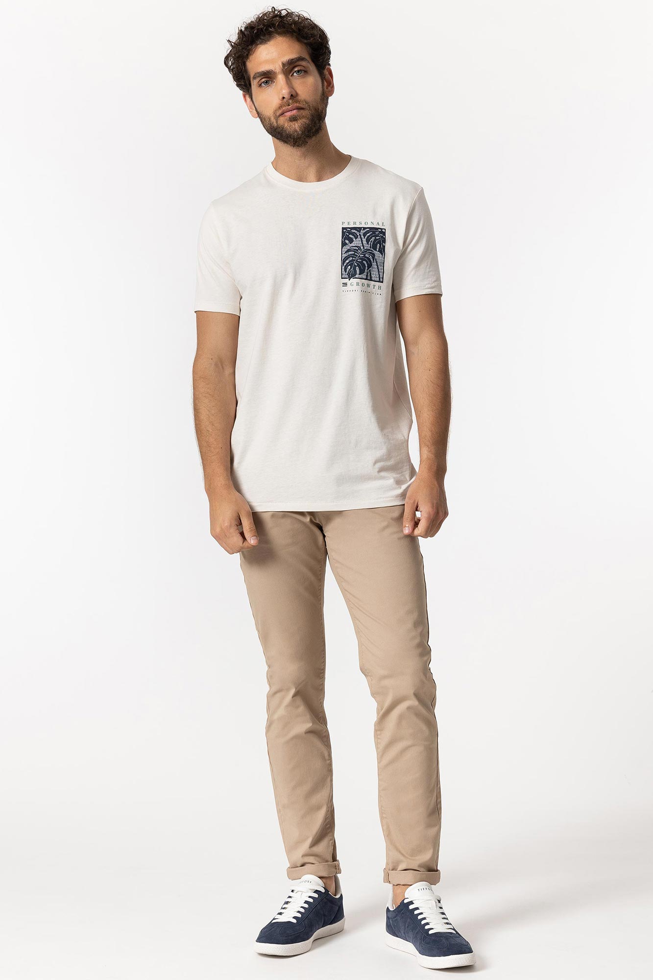 Calças chino de corte slim