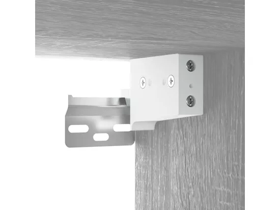 Armoire suspendue Sonoma gris 80x31x60 cm Bois d'ingénierie