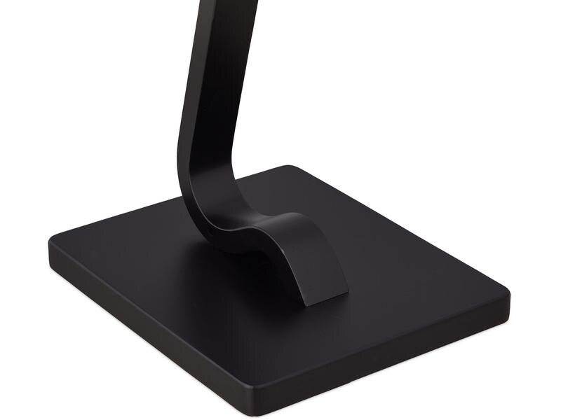 relaxdays Garderobenständer 112 x 46 x 32 cm, Schwarz/Silbe Freistehender Herrendiener