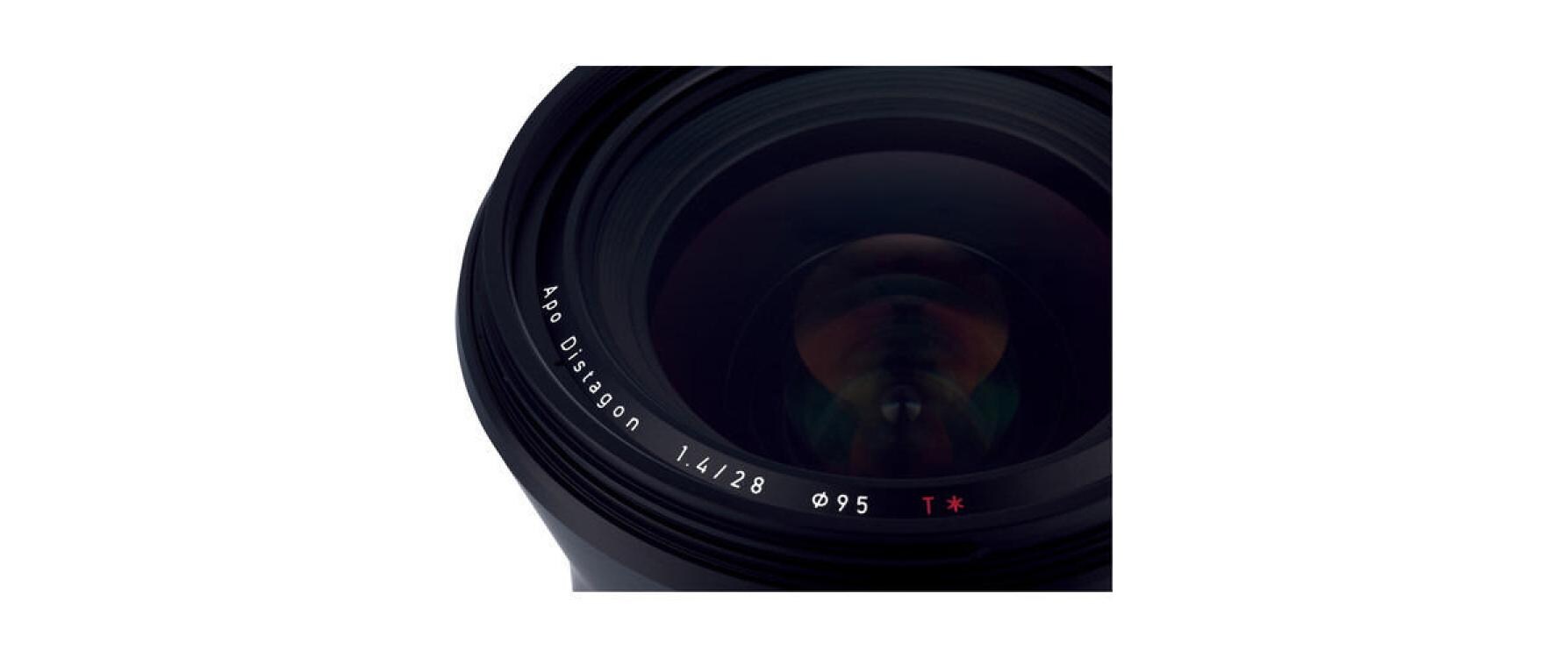 Festbrennweite 28mm T/1.4 – Canon EF<br>Weitwinkel-Objektiv 28 mm ZE zu Canon