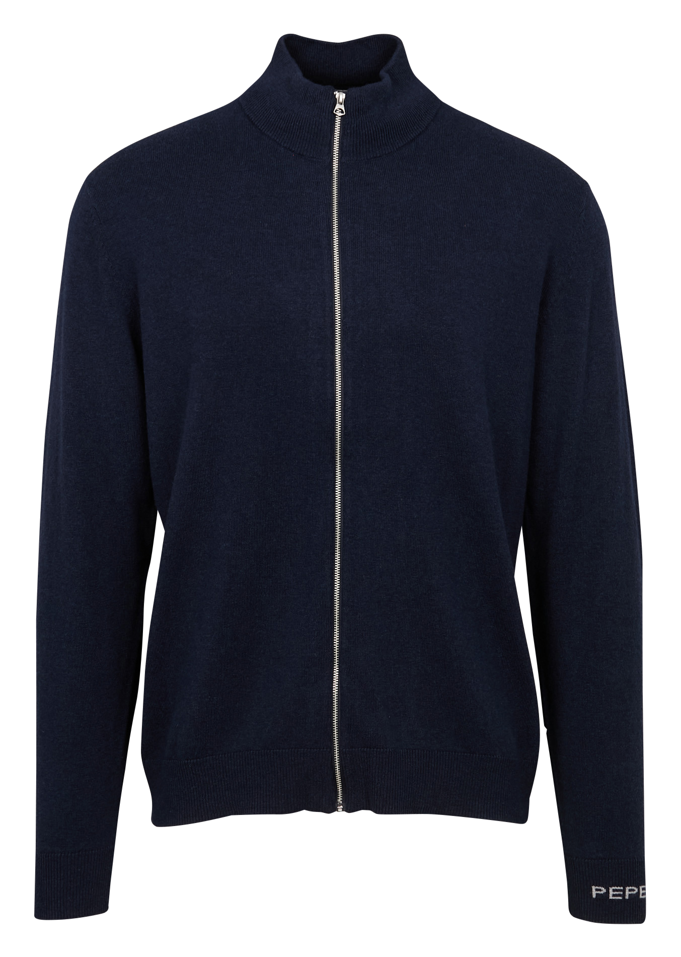 NEW ANDRE - Gilet col montant en coton mélangé | Bleu