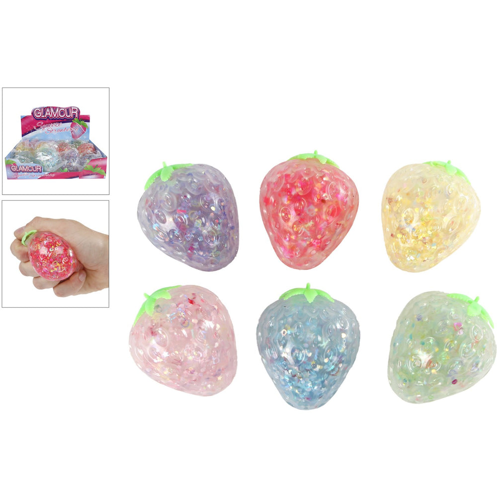 Køb Trend Toys Glitter Squeeze Strawberry 6 Asst. CDU