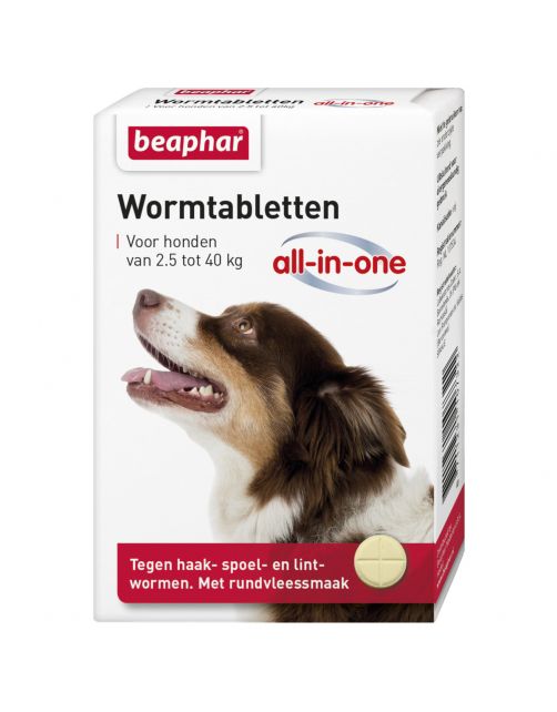 Beaphar Wormtablet All In One Hond Rund - Anti wormenmiddel