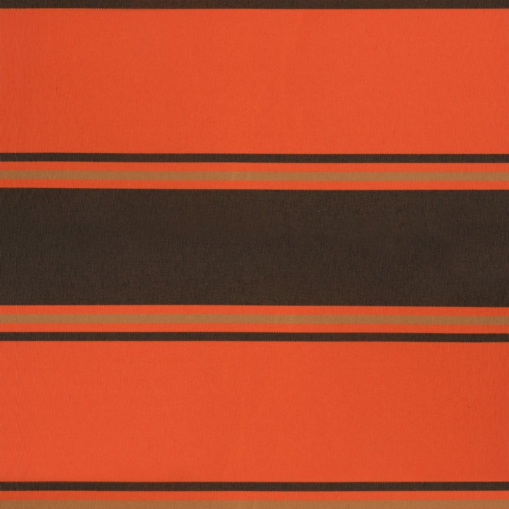 Auvent rétractable orange et marron 4,5x3 m tissu et aluminium