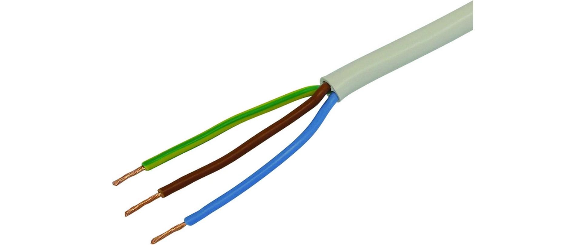 Installationskabel TD 3 x 0.75 mm², 100 m WeissInstallationskabel