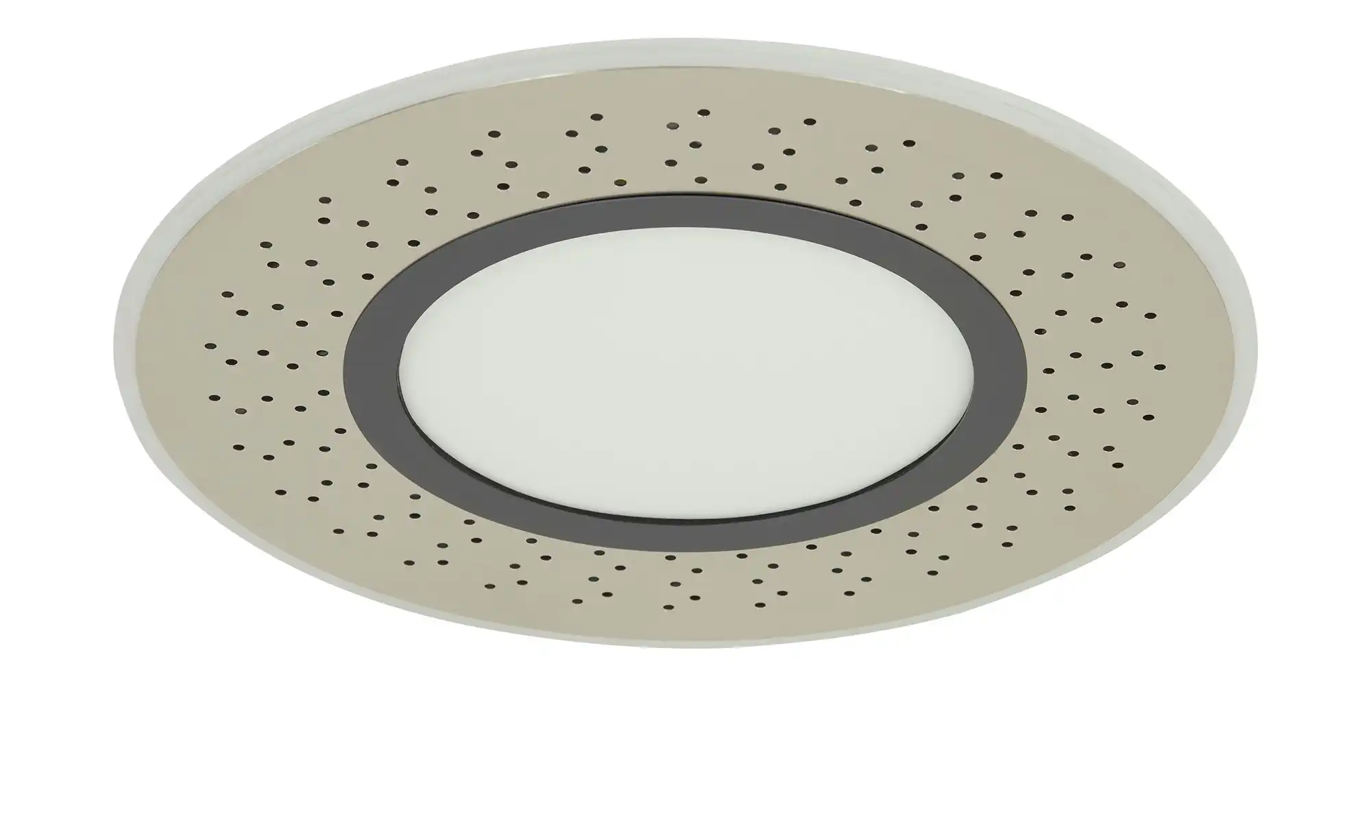 Trio LED-Deckenleuchte , Nickel matt mit Fernbedienung