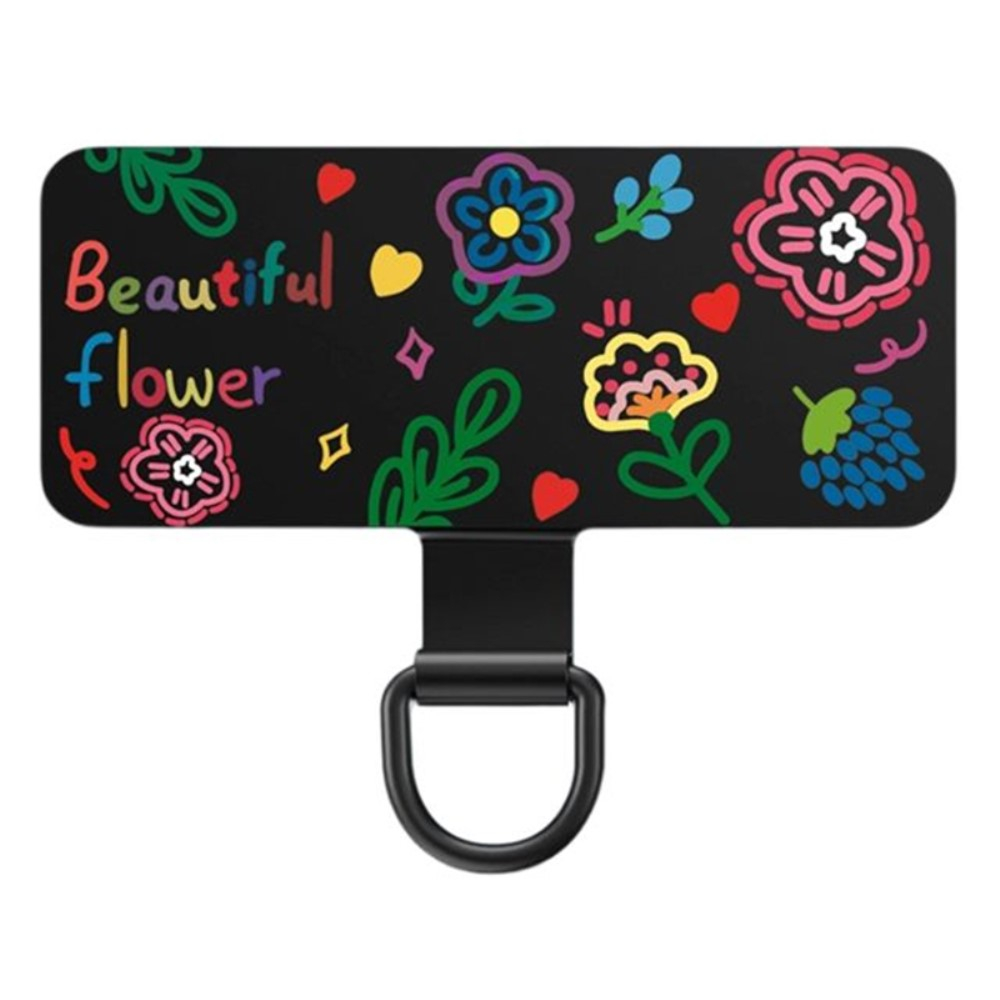 (5er Set) Universal Einlagen für Necklace Umhängeband - Funky Colors (Schwarz)