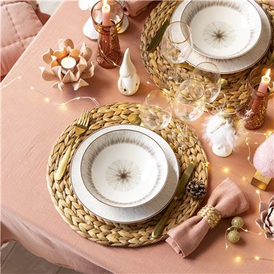 Dessous d'assiettes ronds tressés - Lot de 4