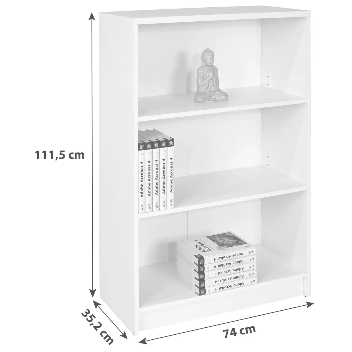 Bücherregal 4-You weiss