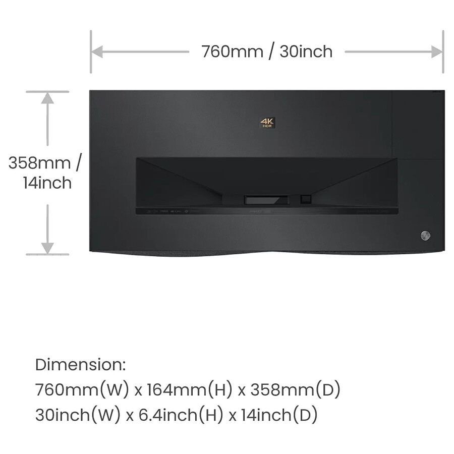BenQ V5000i - DLP Laser UHD 4K - 2500 Lumens