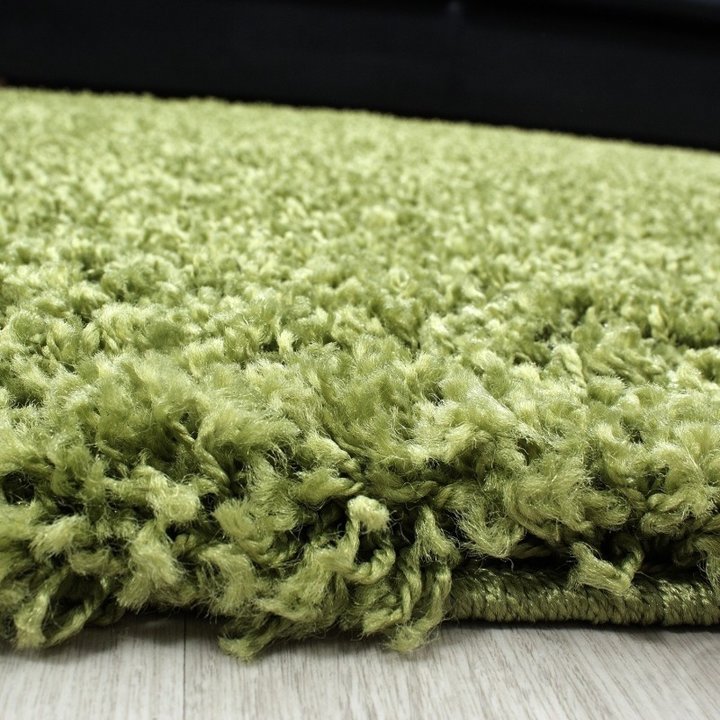 Rond Hoogpolig vloerkleed - Life Groen