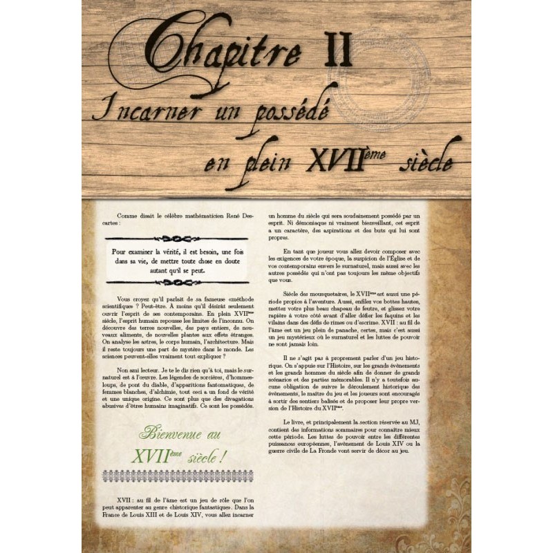 XVII : Au fil de l'âme - Livre de base