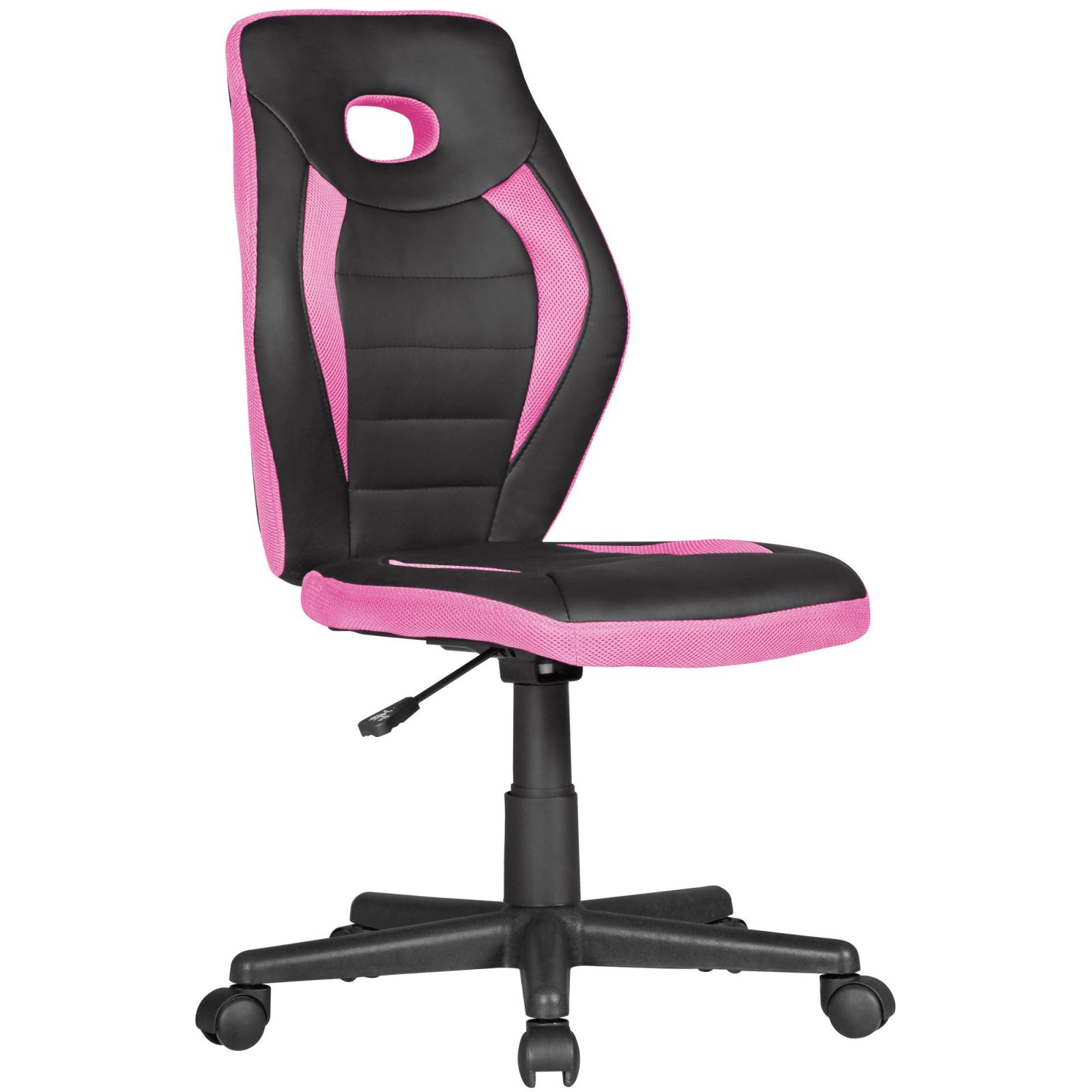 Kinder-Schreibtischstuhl - pink-schwarz - höhenverstellbar