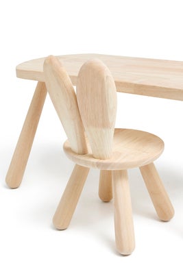 Minitude Minitude Nordic Skrivebord med Stol Kanin, Natur